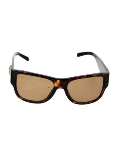 Pre-owned Versace Square Tinted Sunglasses In Multi