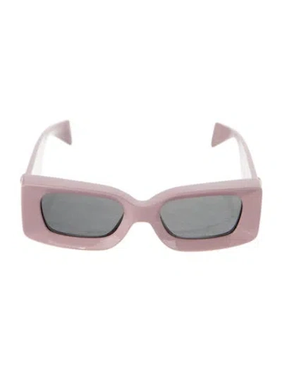 Pre-owned Versace Square Tinted Sunglasses In Pink