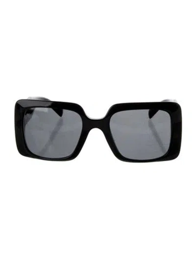 Pre-owned Versace Square Tinted Sunglasses W/ Tags In Black