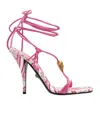 Versace Square Toe High Heel Sandals