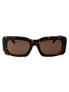 Versace Womens Brown 0ve4444u Branded-arm Rectangle-frame Tortoiseshell Acetate Sunglasses