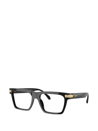 Versace Square-frame Glasses In Black