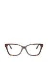 Versace Square-frame Glasses In Brown