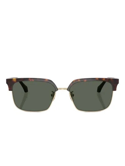 Versace Square-frame Sunglasses In Green