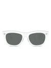 Versace Sonnenbrille Mit Eckigem Gestell In White