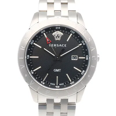 Pre-owned Versace Stainless Steel Wristwatch () In Multi