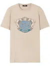 Versace Starfish Blason Cotton T-shirt In Neutrals