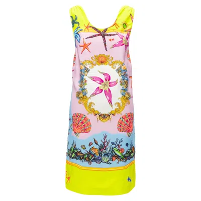 Versace Starfish Print Yellow Dress