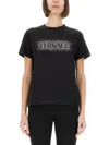 Versace "starry Sky" T-shirt In Black