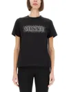 Versace "starry Sky" T-shirt In Black