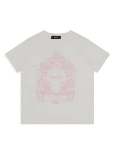 Versace Kids' Stemma T-shirt In White