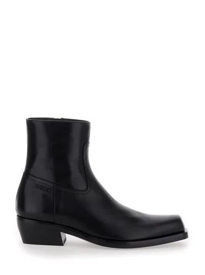 Versace Luciano Boot In Black