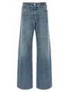 Versace Stonewashed Denim Jeans In Blue