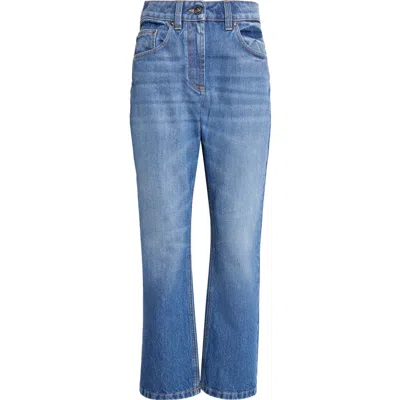 Versace Stonewashed Jeans In Blue