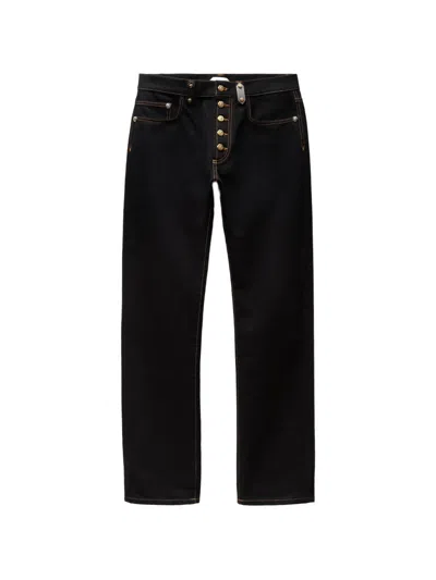 Versace Straight Jeans In Black