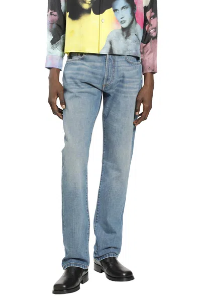 Versace Straight Jeans In Blue
