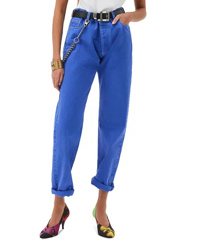 Versace Straight Jeans In Sky Blue