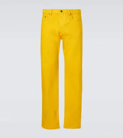 Versace Straight Jeans In Yellow