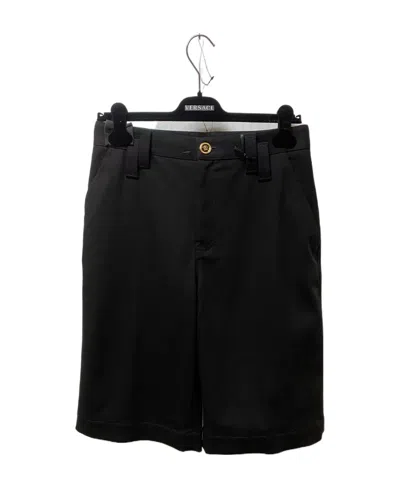 Versace Straight-leg Bermuda Shorts In Black