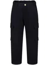 Versace Belt-loop Casual Pants In Blue