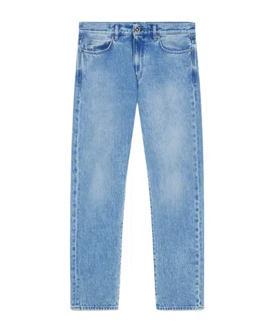 Versace Straight-leg Denim Trousers In Blue