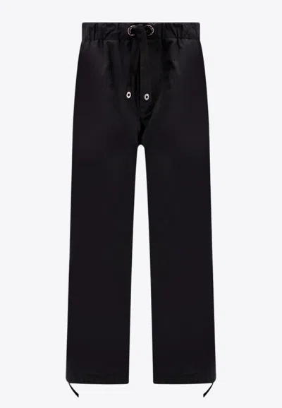 VERSACE STRAIGHT-LEG DRAWSTRING PANTS