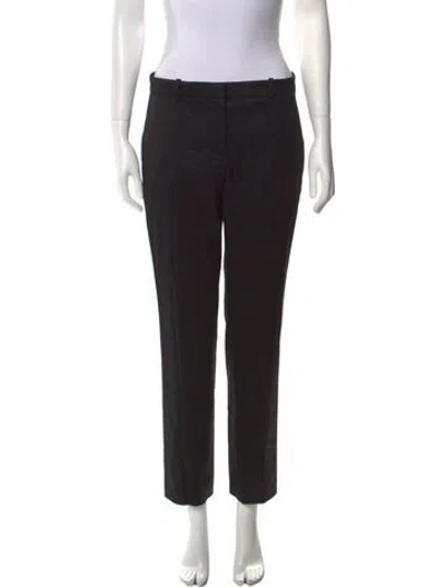 Pre-owned Versace Straight Leg Pants In Black