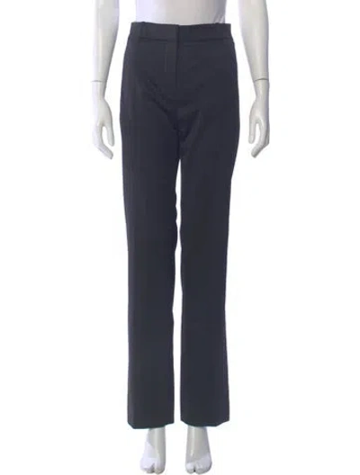 Pre-owned Versace Straight Leg Pants In Gray