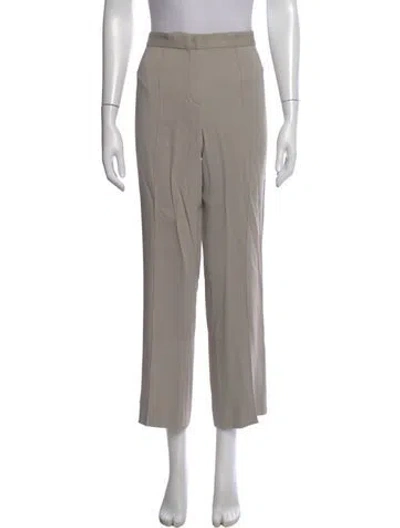 Pre-owned Versace Straight Leg Pants In Neutral