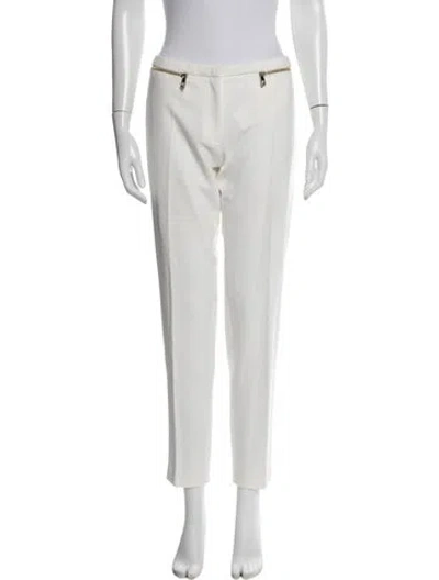 Pre-owned Versace Straight Leg Pants In Neutral