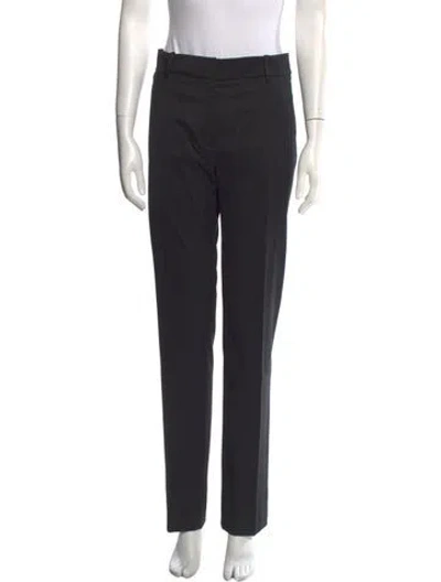 Pre-owned Versace Straight Leg Pants W/ Tags In Black