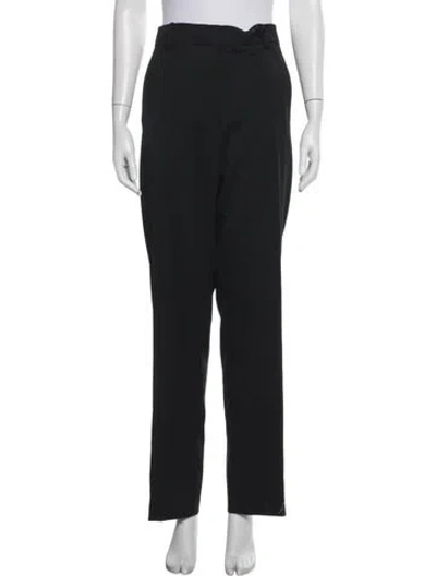 Pre-owned Versace Straight Leg Pants W/ Tags In Black