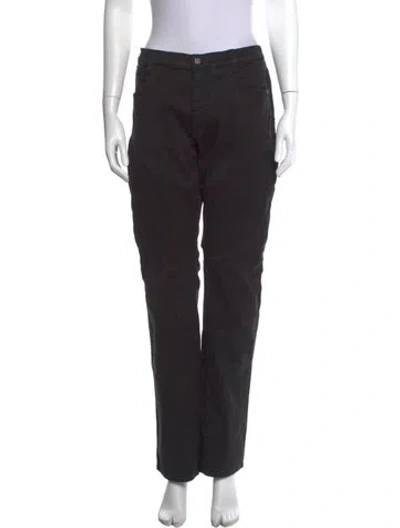 Pre-owned Versace Straight Leg Pants W/ Tags In Black