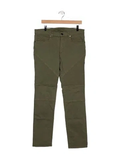 Pre-owned Versace Straight Leg Pants W/ Tags In Green