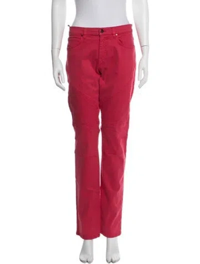 Pre-owned Versace Straight Leg Pants W/ Tags In Orange