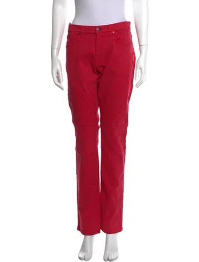 Pre-owned Versace Straight Leg Pants W/ Tags In Orange