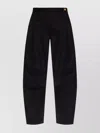 Versace Straight Trousers Featuring Back Pockets In Black