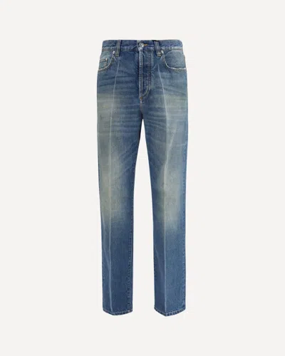 Versace Straight-leg Denim Jeans In Blue