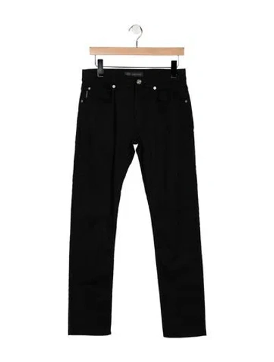 Pre-owned Versace Straight-leg Jeans In Black