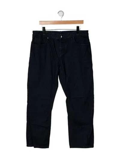 Pre-owned Versace Straight-leg Jeans In Black