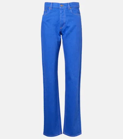Versace Straight-leg Jeans In Blue