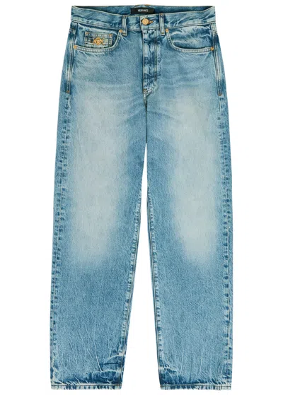 Versace Straight-leg Jeans In Blue