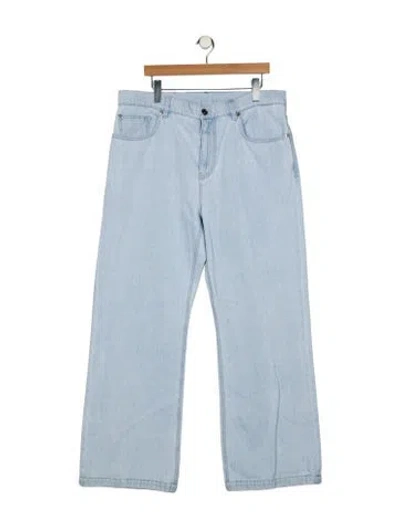 Pre-owned Versace Straight-leg Jeans In Blue