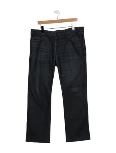 Pre-owned Versace Straight-leg Jeans In Blue