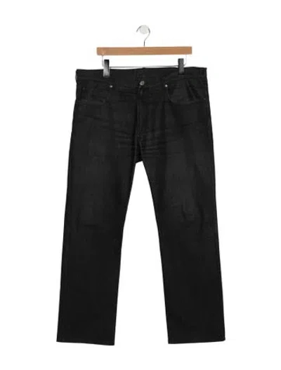 Pre-owned Versace Straight-leg Jeans In Blue
