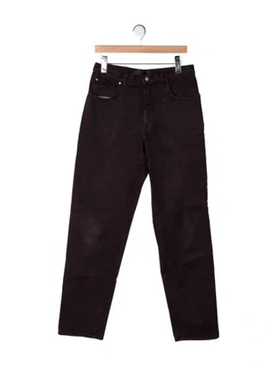 Pre-owned Versace Straight-leg Jeans In Brown