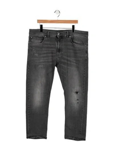 Pre-owned Versace Straight-leg Jeans In Grey