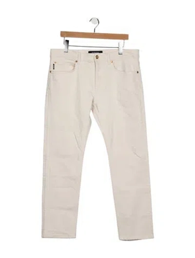 Pre-owned Versace Straight-leg Jeans In Neutrals