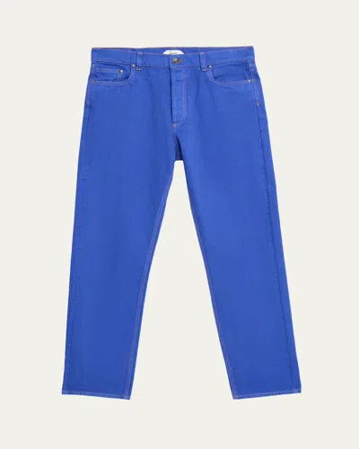 Versace Straight-leg Jeans In Sky Blue