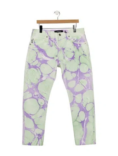 Pre-owned Versace Straight-leg Jeans W/ Tags In Green
